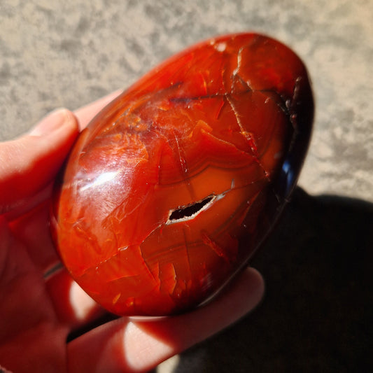 Grand galet - Cornaline - Épanouissement