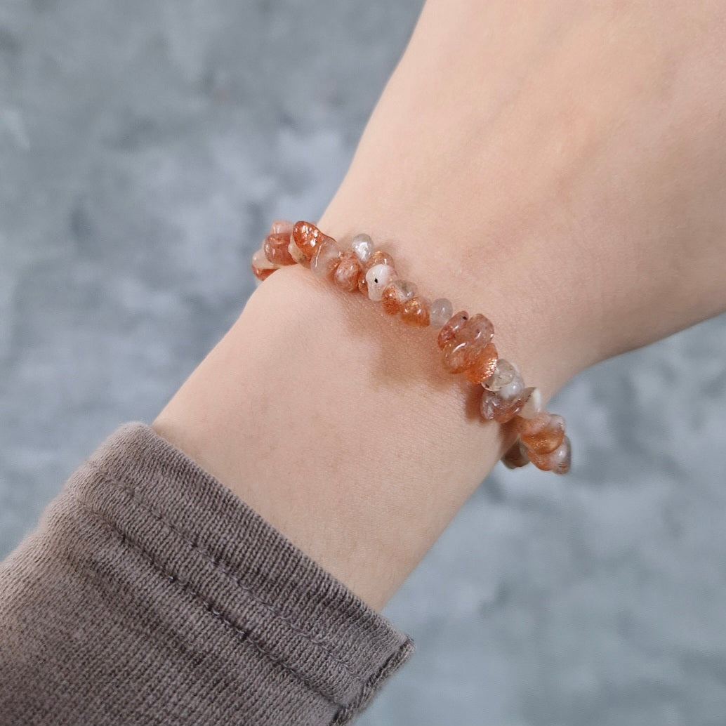 Bracelet chips - Pierre de soleil - Joie de vivre