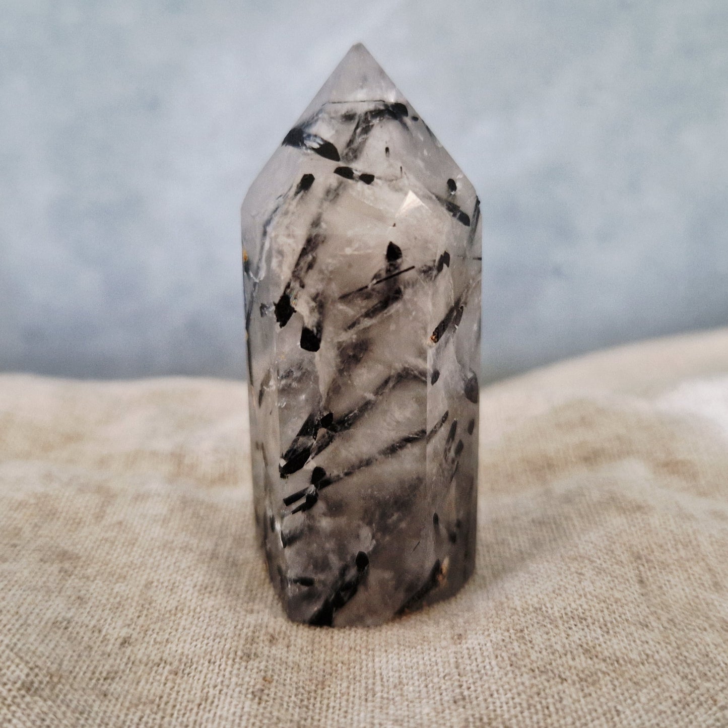 Pointe - Quartz tourmaline - Rééquilibrage énergétique
