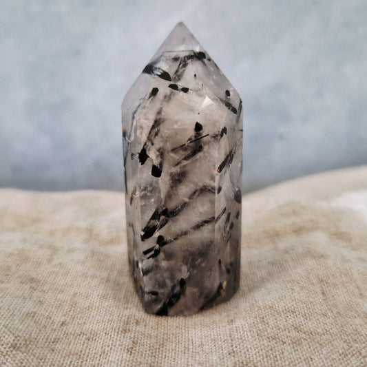 Pointe - Quartz tourmaline - Rééquilibrage énergétique