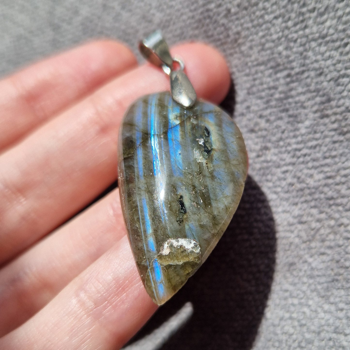 Pendentif - Labradorite bleue - Protection