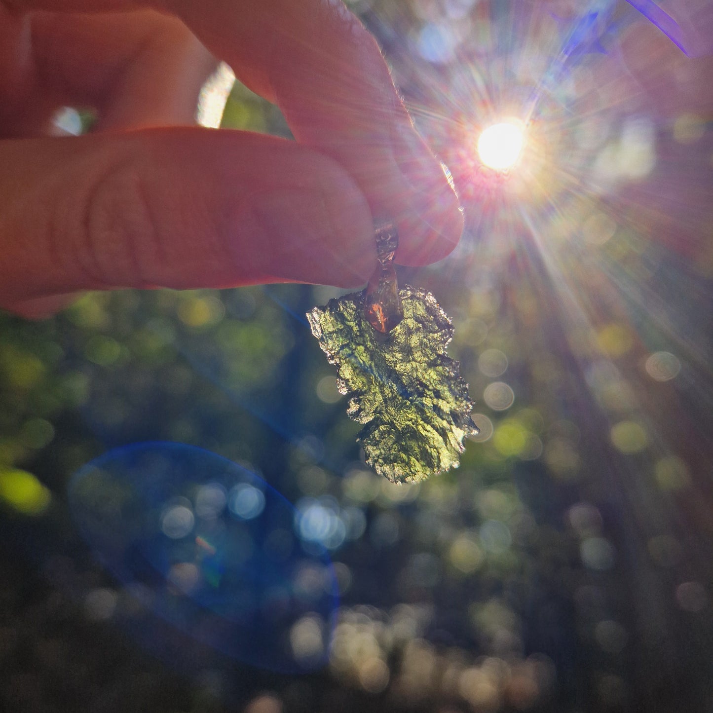 Pendentif - Moldavite (Besednice) - Éveil spirituel