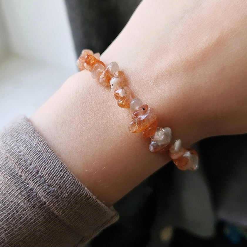 Bracelet chips - Pierre de soleil - Joie de vivre