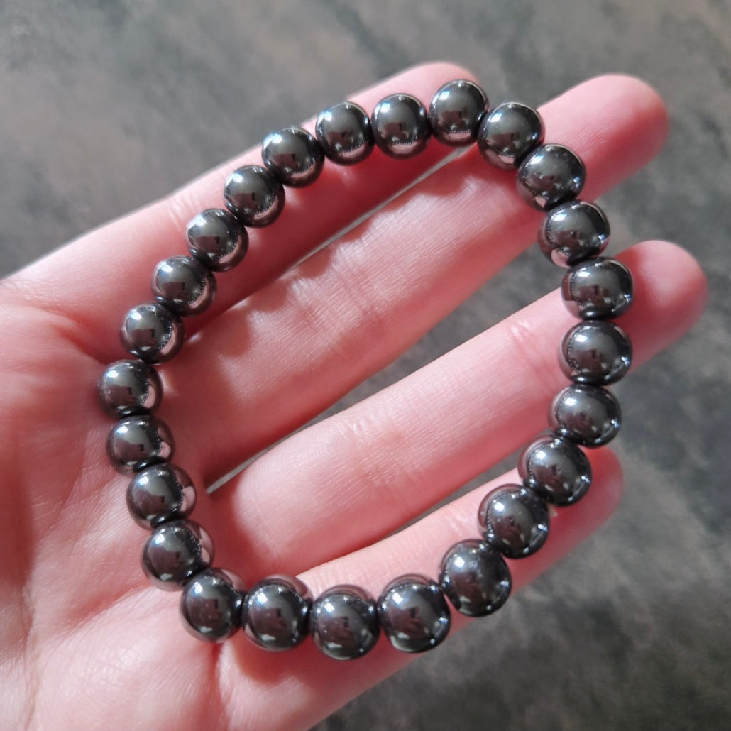 Bracelet rond - Hématite - Endurance