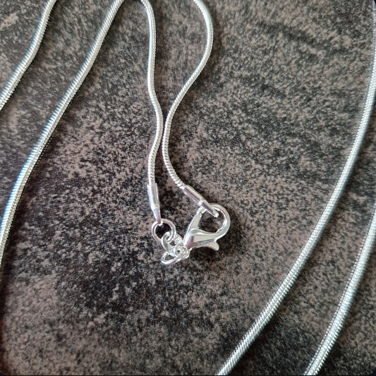 Chaîne en argent 925, maille serpent - 75 cm